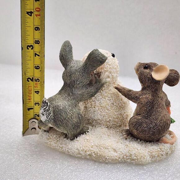 Charming Tails By Silvestri "Building A Snow Bunny" 87/692 w/ Box - Picture 4 of 9